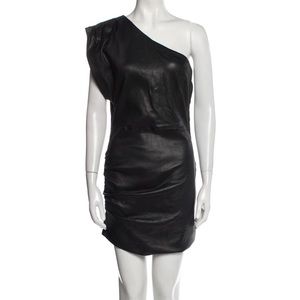 Iro Lamb Leather Dress
•   Black
•   Short Sleeve with One-Shoulder